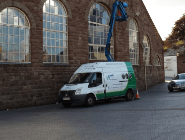 High Level Gutter Cleaning & Machine Cleaning at Abergavenny Market Hall for Monmouthshire County Council