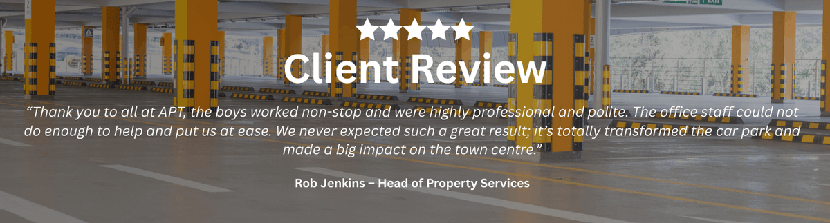 Client Review by Rob Jenkins, Head of Property Services for the Multi Storey Car Park in Ebbw Vale, Blaenau Gwent for APT ICC