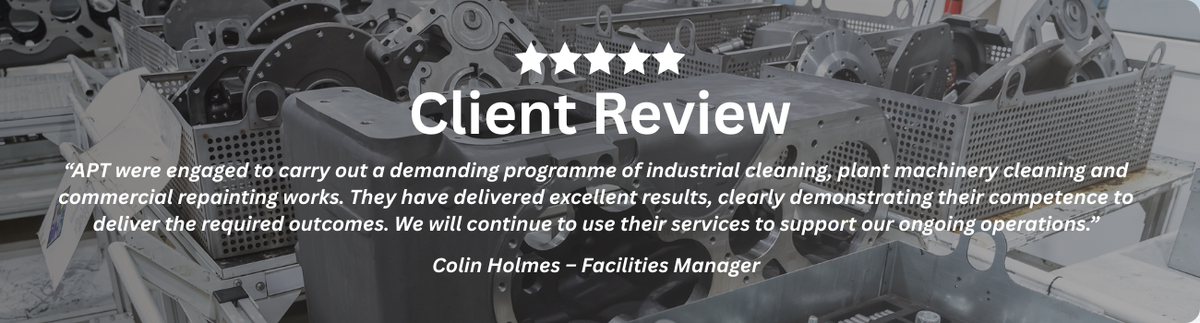 Client Review from Colin Holmes, Facilities Manager at Norma Group UK