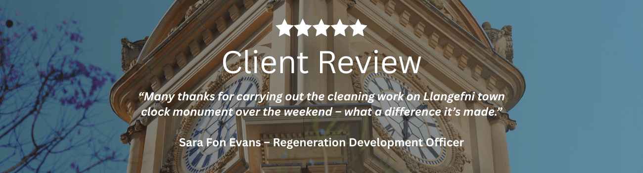 Client Review from Sara Fon Evans, Regeneration Development Office for Llangefni Town Clock