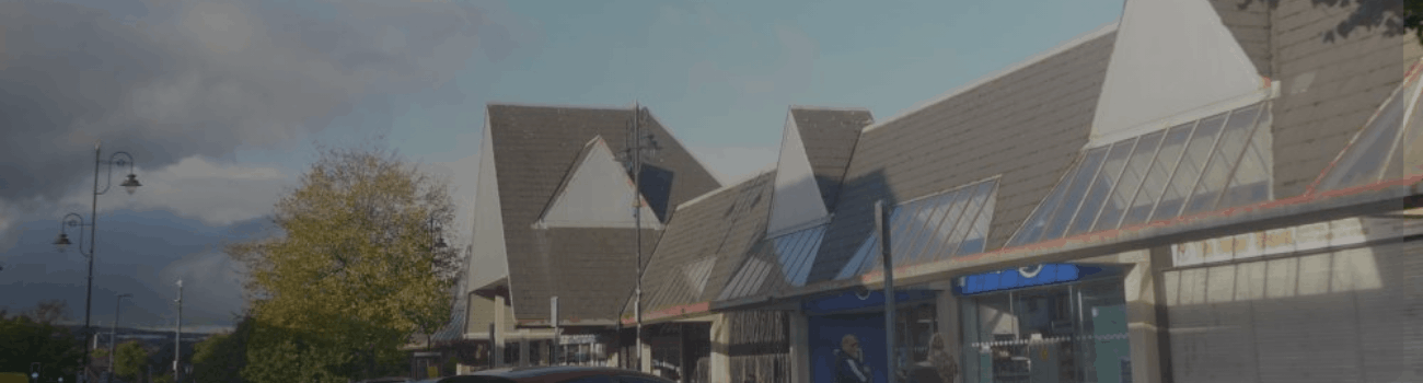 UPVC Cladding Cleaning, Graffiti Removal and Brick Cleaning at Gwent Shopping Centre in Tredegar from APT ICC