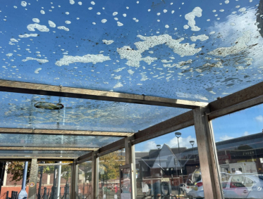 High Pressure Jetting of Bus Station Stop in Tredegar, Blaenau Gwent