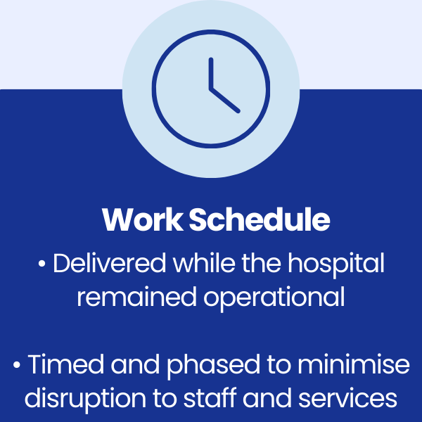 Work Schedule at Heath, University Hospital of Wales in Cardiff