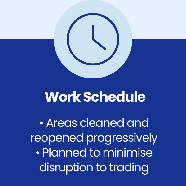 Work Schedule at former Poundland in Merthyr Tydfil
