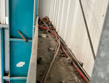 High Level Dust Removal at Wholebake in Wrexham, North Wales