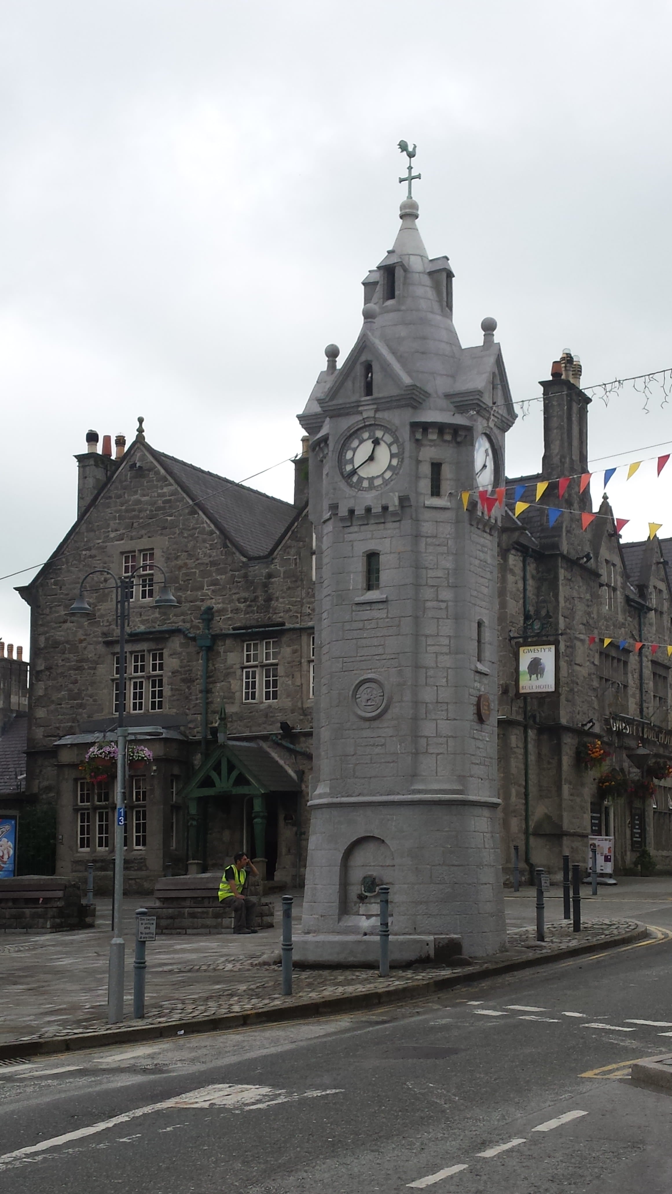 Town Clock Historic Property Restoration at Llangefni in Gwynedd