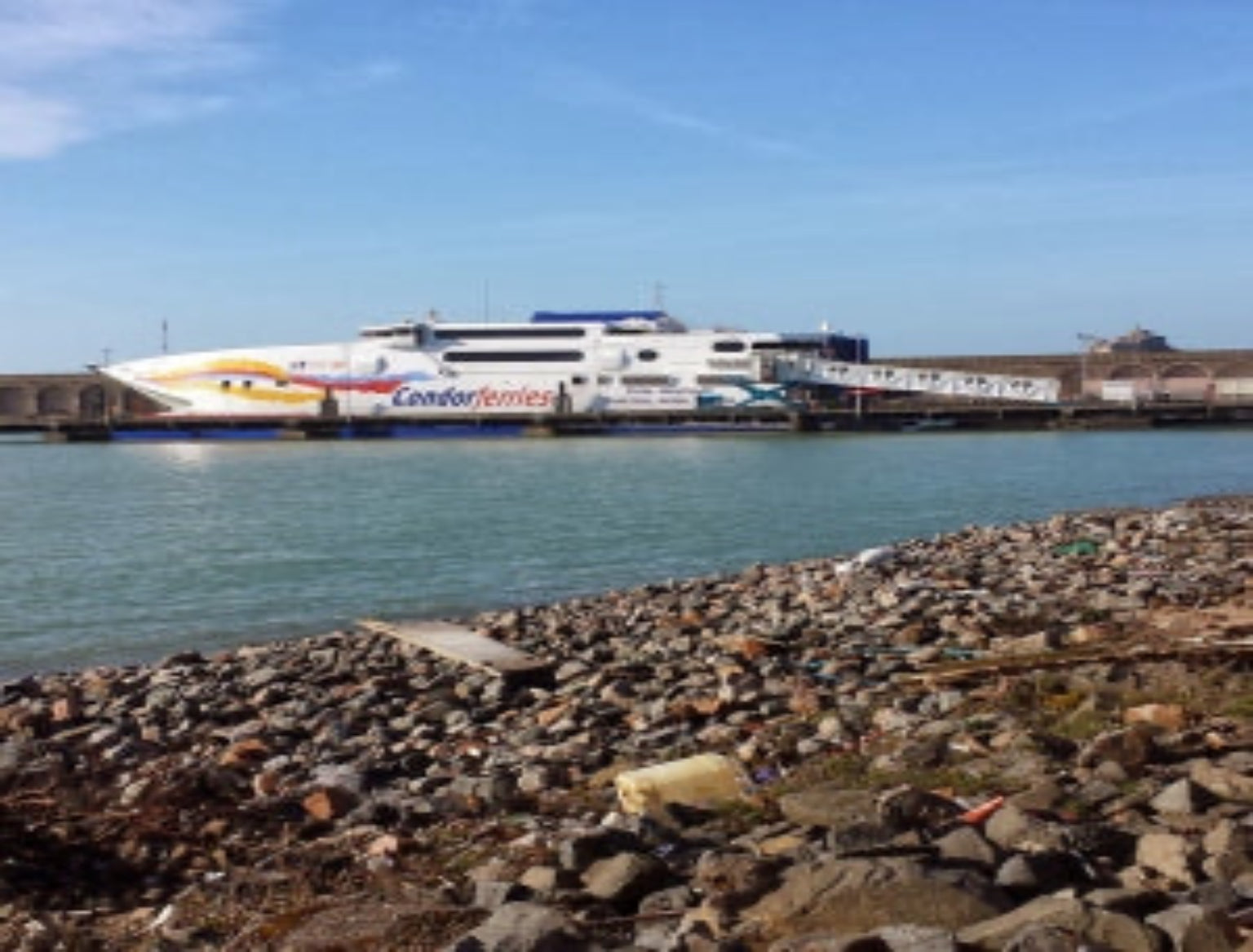 Stone Restoration & Repairs at Port of Jersey for Condor Ferries