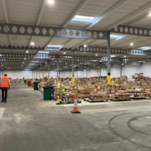 Professional Warehouse Floor Cleaners at Bunzl UK Ltd site in Port Talbot, South Wales
