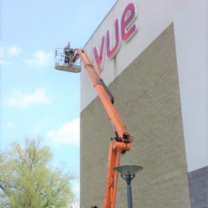 K Render & Stone Cleaning - VUE Cinema, Cwmbran, South Wales