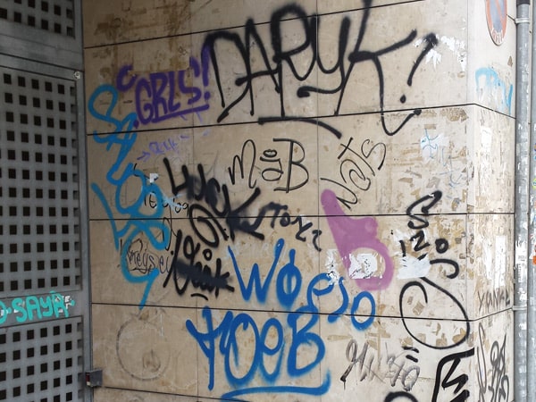 Graffiti Removal using Blast Cleaning