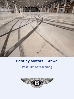 Post Film Set Cleaning at Bentley Motors, Crewe