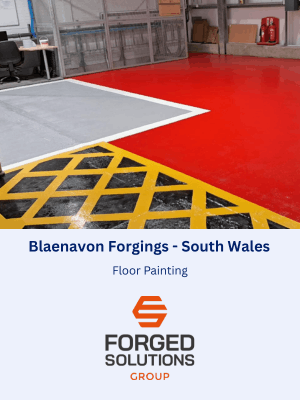 Floor Painting at Blaenavon Forgings