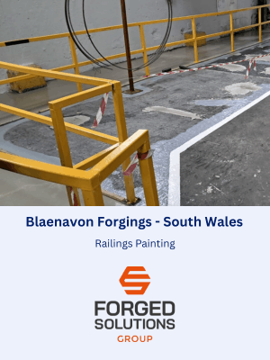 Railings Painting at Blaenavon Forgings