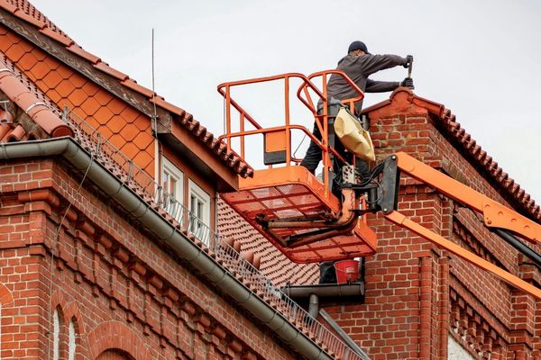 Brick Restoration on Roof of property at High Level