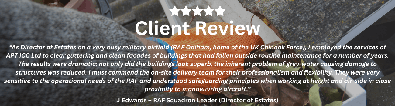 Client Review from J Edwards, RAF Squadron Leader at RAF Odiham, home of the UK Chinook Force