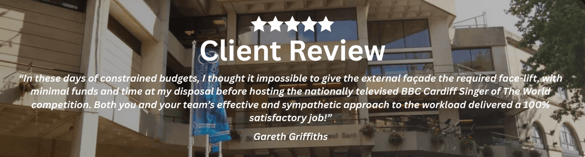 Client Review from Gareth Griffiths for St. David's Hall in Cardiff, Wales