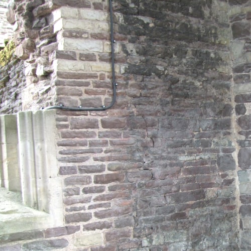 Sandstone Cleaning & Soda Blasting at Newport Castle, Wales
