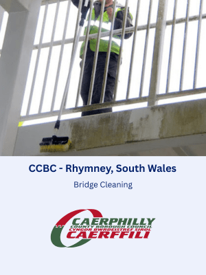 Bridge Cleaning in Rhymney for Caerphilly County Borough Council