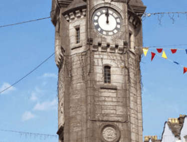 Town Clock Historic Property Restoration at Llangefni in Gwynedd