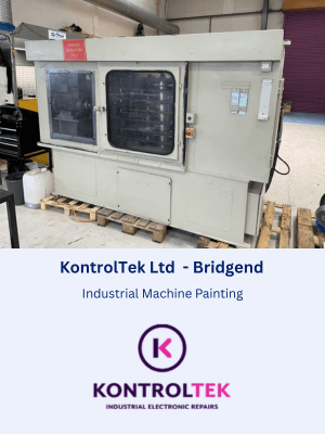 Industrial Machine Painting for KontrolTek Ltd in Bridgend