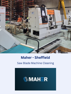 Saw Blade Machine Cleaning at Maher