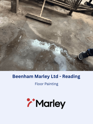 Floor Painting at Beenham Marley Ltd - Reading