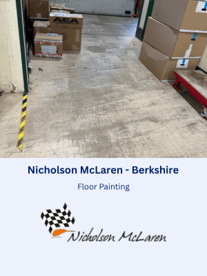 Floor Painting at Nicholson McLaren, Berkshire