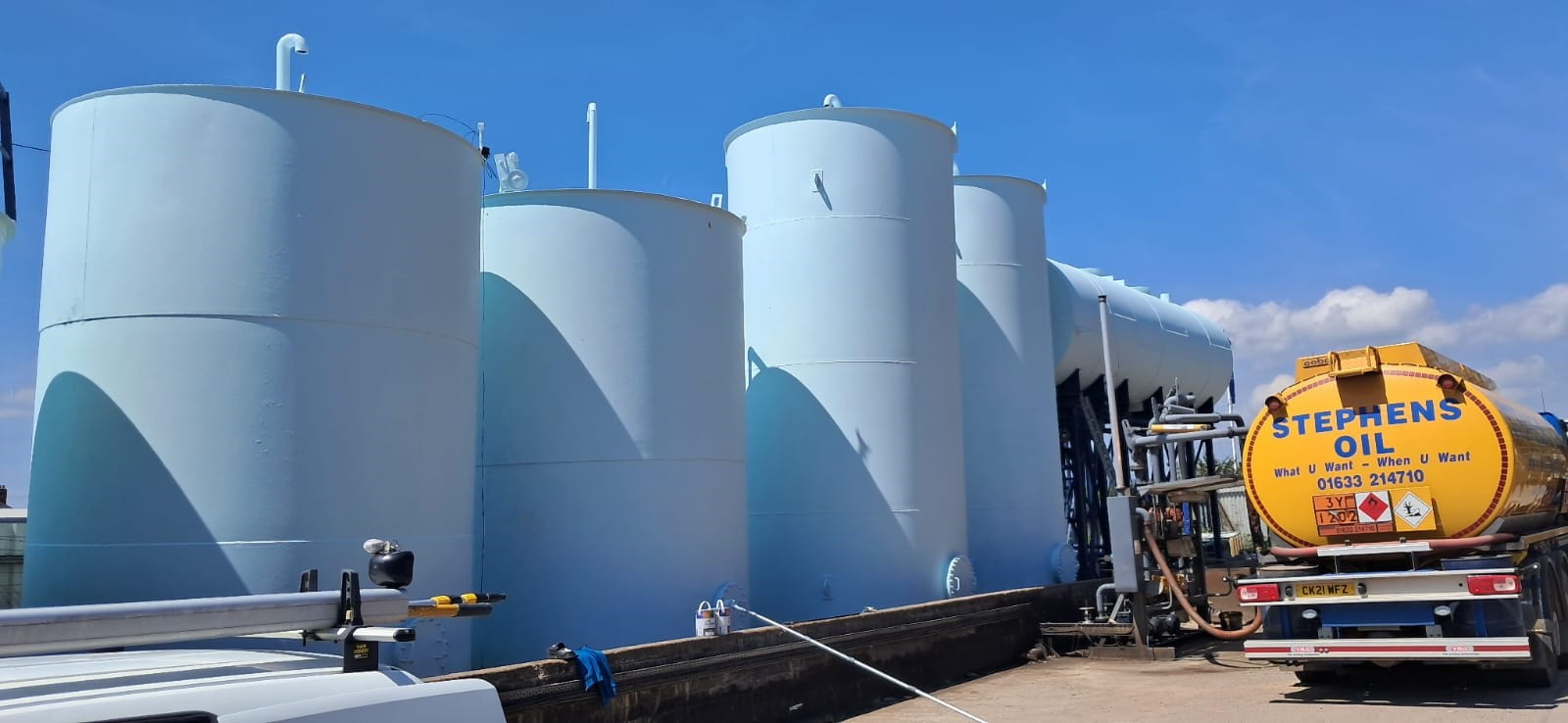 Silo Tank Cleaning at Stephens Oil