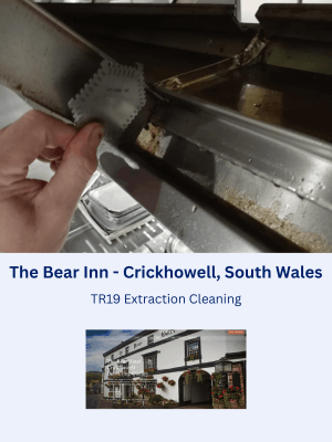 TR19 Extraction Cleaning at The Bear Inn in Crickhowell, South Wales.