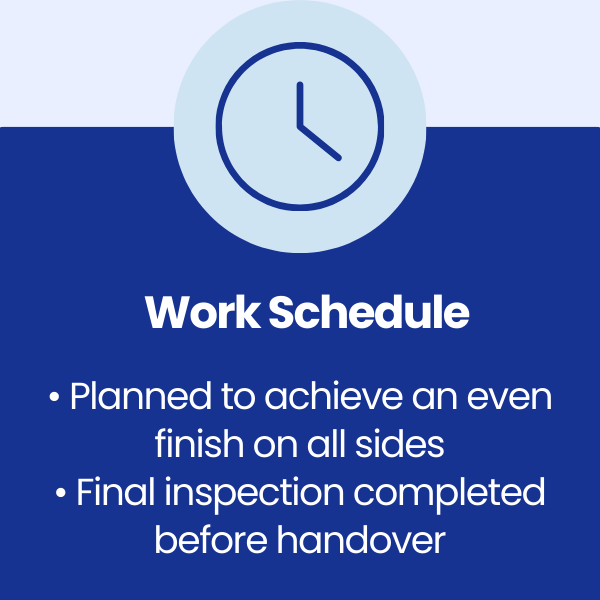 Work Schedule at Penrallt War Memorial in Gwynedd, Wales