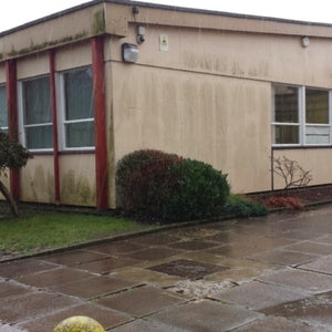 Cleaning Rendered Walls, Softwashing & Algae Removal at Penygarn Primary School in Pontypool, Wales