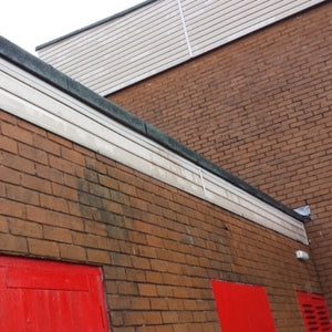 Cleaning Rendered Walls, Softwashing & Algae Removal at Penygarn Primary School in Pontypool, Wales