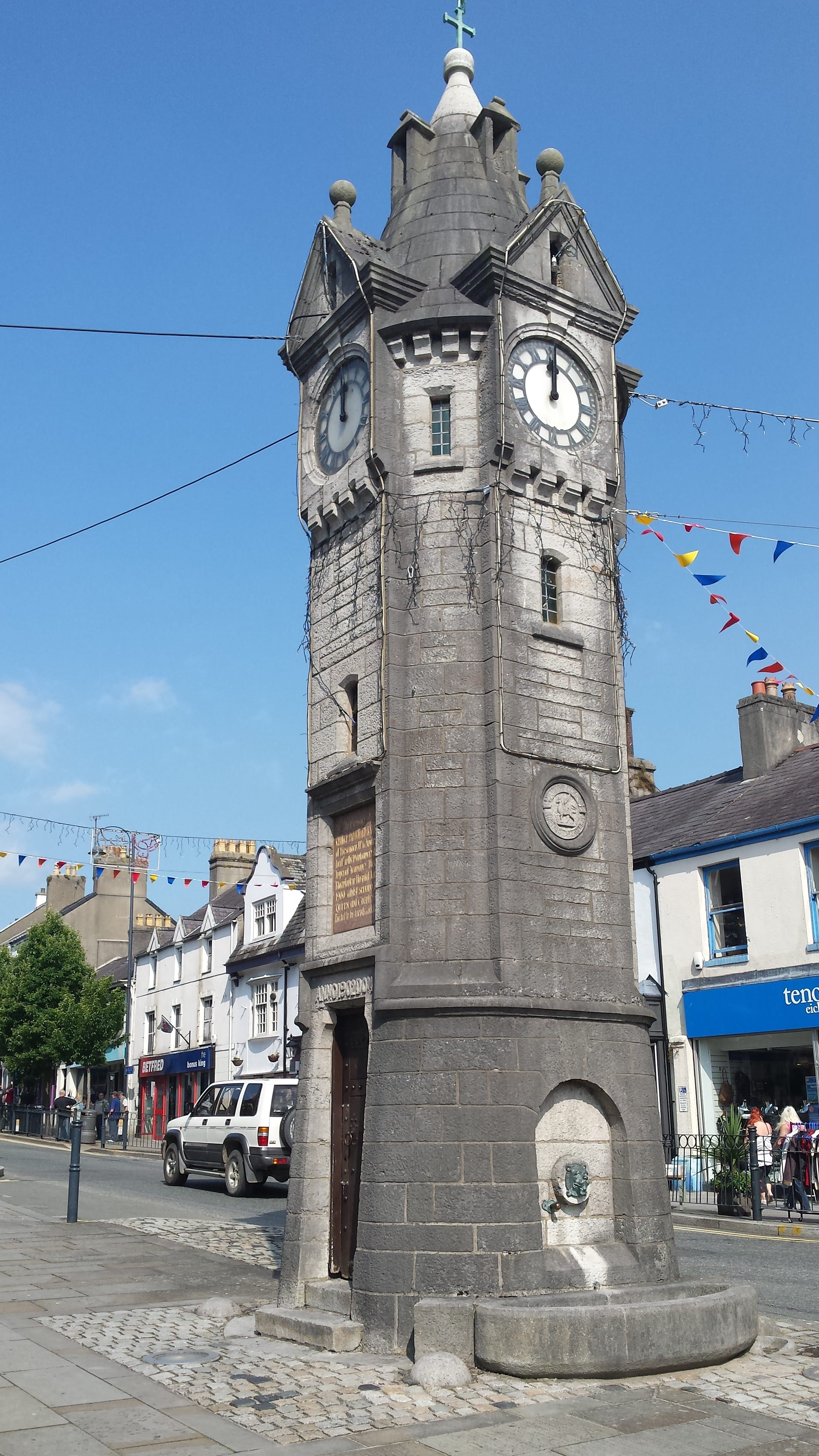 Town Clock Historic Property Restoration at Llangefni in Gwynedd