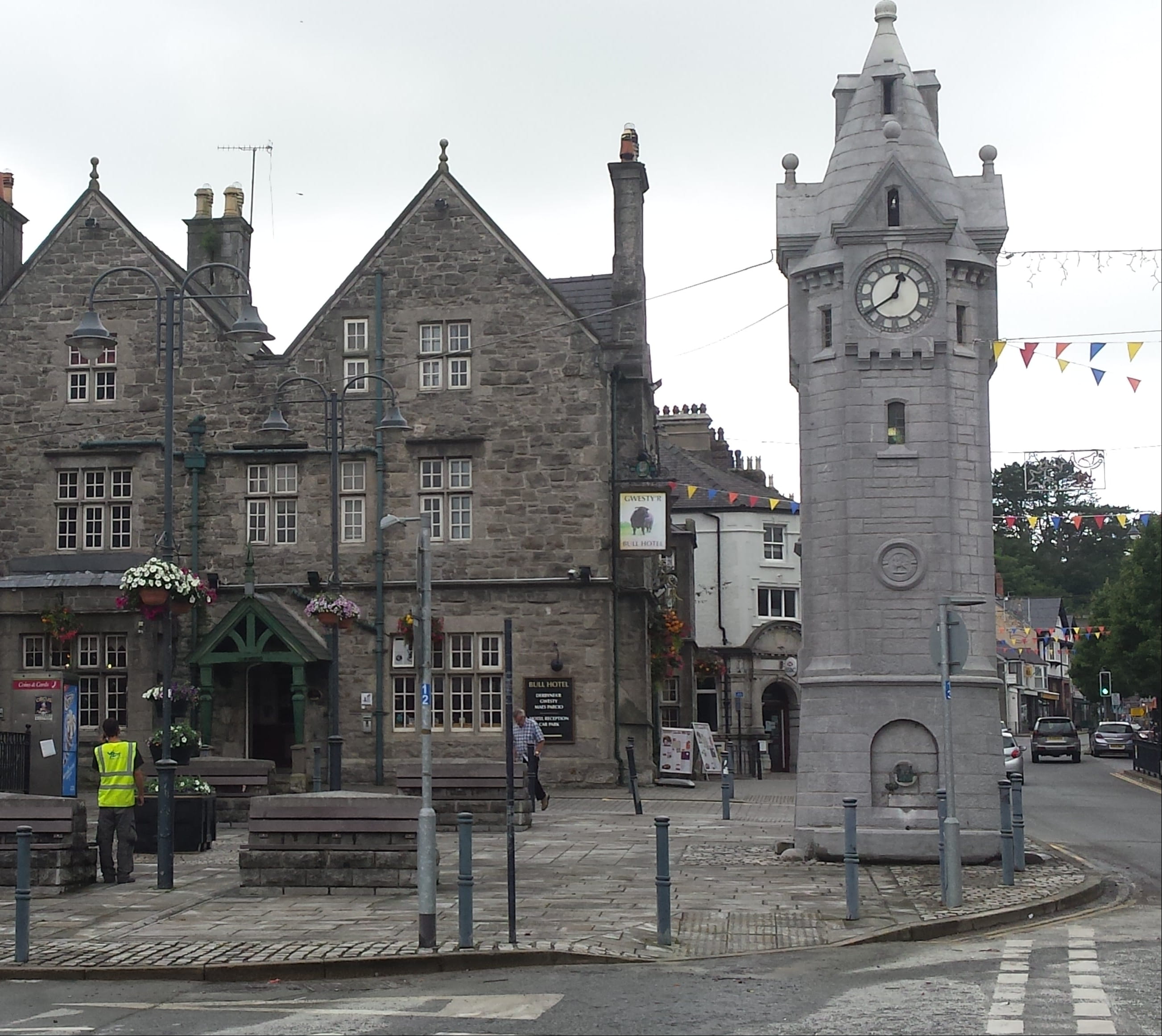 Town Clock Historic Property Restoration at Llangefni in Gwynedd