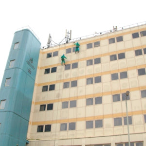 Commercial Cladding Clean at Sardis House in Pontypridd, Wales