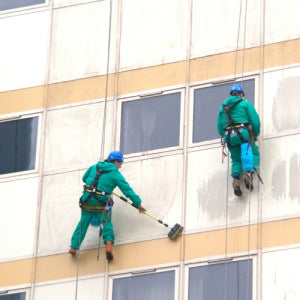 Commercial Cladding Clean at Sardis House in Pontypridd, Wales