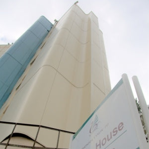 Commercial Cladding Clean at Sardis House in Pontypridd, Wales