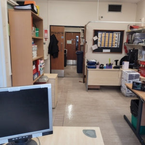 Commercial Floor Cleaner at University Hospital of Wales in Cardiff, Wales
