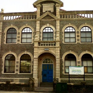 Soda Blasting Media Cleaning at Tai Bach Library for Neath & Port Talbot Council