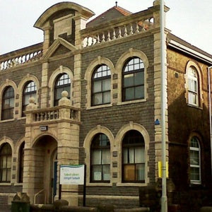 Soda Blasting Media Cleaning at Tai Bach Library for Neath & Port Talbot Council