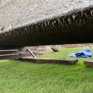 Eco Soda Blasting Boat Cleaning & Bird Foul Removal at Moira Furnace Museum