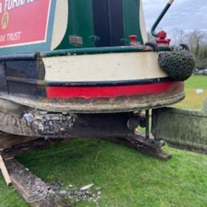 Eco Soda Blasting Boat Cleaning & Bird Foul Removal at Moira Furnace Museum