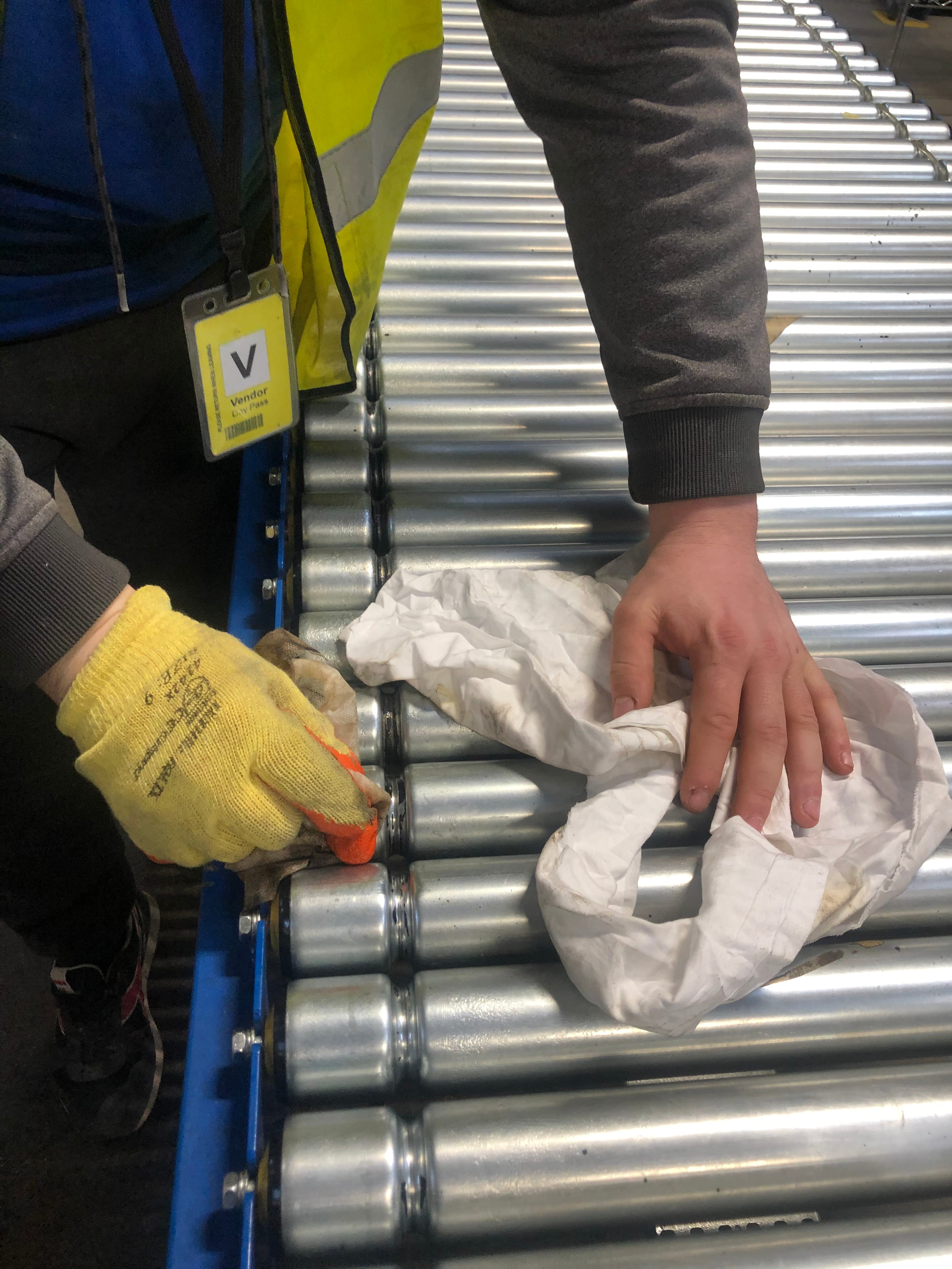 Emergency Cleaning of Conveyor Belt Line at Amazon, Swansea