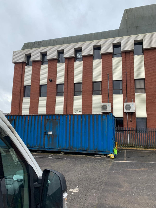 External Facade and Algae Removal Cleaning at UCB United Christian Broadcasters