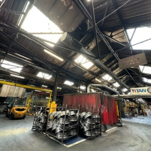 Fire Damage Clean Up at Titan Steel Wheels