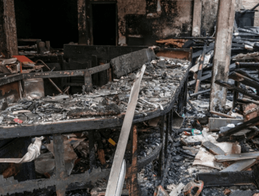 Fire Damage Cleaning at S Cox and Co in Cornwall