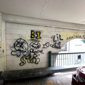 Graffiti Removal & Cleaning at RIverside Car Park