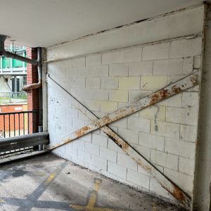 Graffiti Removal & Cleaning at RIverside Car Park