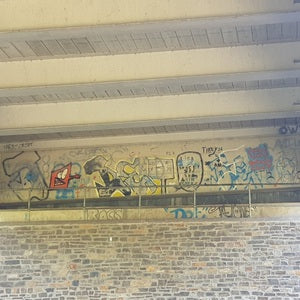 Graffiti Removal from Sirhowy Bridge in Blackwood, Gwent