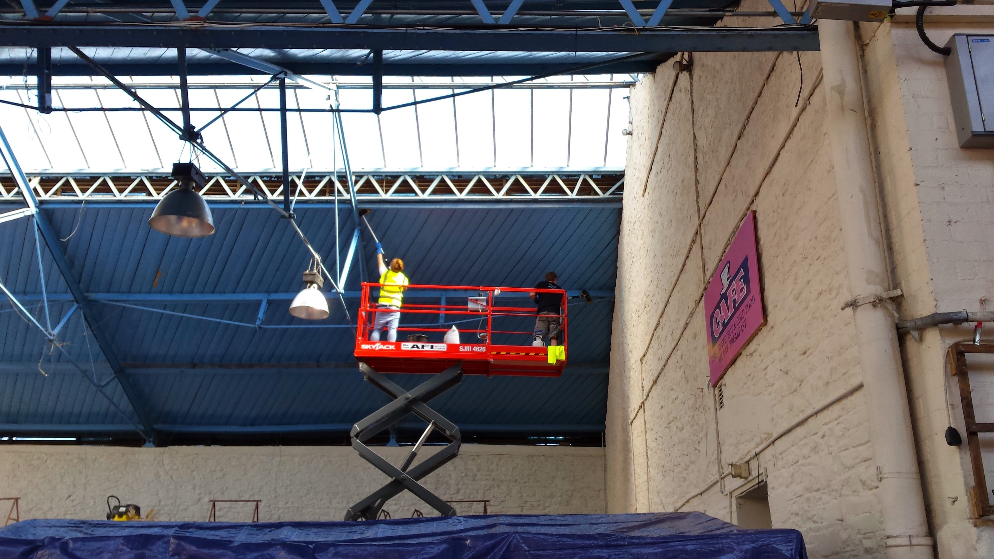 Commercial Building Maintenance & High Level Cleaning at Market Hall in Abergavenny